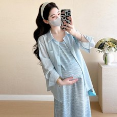 孕婦裝 夏季 薄款 長裙