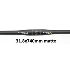 탄소 MTB 핸들바 자전거 무광택 로드 드롭바 라이저바 카본 핸들 손잡이 부품, 17 matte 740mm