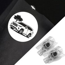 토요타 하이랜더 2010-2025 자동차 액세서리용 변색 없는 자동차 도어 조명 프로젝터 - 고스트 섀도우 웰컴 HD LED 퍼들 라이트, Highlander-ZS03용