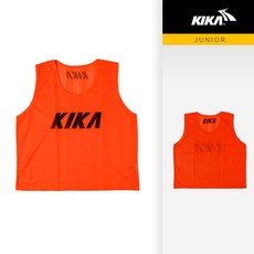 키카 쥬니어 팀조끼(오렌지) 축구 야유회 단체 팀복