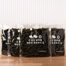 맥반석 수제 즉석구이 김 5봉 바삭한 전장김 김굽는 남자들 소문난 시장김, 100g, 1세트