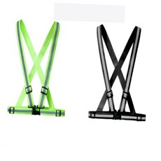 엑스반도 조깅 라이딩 야광 안전 형광 조끼, 2엑스반도-블랙, 2엑스반도-블랙