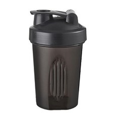 食品級搖搖盃 奶昔蛋白質粉隨手盃, 1個, 食品級黑色401ml,奶昔代餐水盃攪拌球