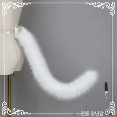 여우꼬리 분장 구미호 코스프레용, 1개, 화이트 캣