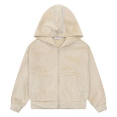 소이 여아 벨로아 골지 후드 점퍼 21W5751 BE