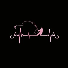 하트 비트 낚시 자동차 스타일링 재미있는 장식 스티커 데칼 오토바이, 7. Chrome Pink