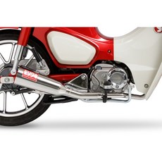 【安全屋】日本 MORIWAKI C125 全段排氣管 MEGAPHONE SUPER CUB C125 JA58, SUS (不銹鋼拋光) (請先詢問庫存), 1個