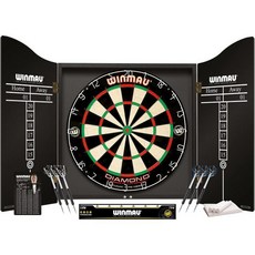 Winmau 다트 보드 윈마우 시스템 위스파 동굴 블레이드 오렌지 트리플 스탠드 클래식, 거치대+다트판세트 12개입, 1개