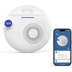 PGST WiFi 누수 감지기 100dB 조절 가능한 알람이 포함된 무선 및 드립 스마트 라이프 투야 앱 제어 즉각적인 알림 지하실 욕실 세탁실 주방 싱크대 2.4G 전용