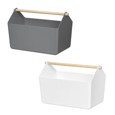 시스맥스 우든 핸들 바스켓 271277 8000525, [9001363] 그레이, 1개