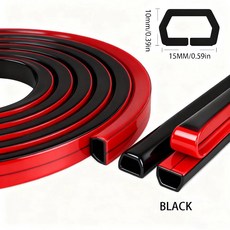 1PC 압출 방지 코드 접착식 정리기 와이어 가정 커버 바닥 자가 실외용, 1PC Bla 1