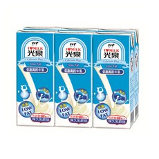 光泉 低脂高鈣牛乳, 6個裝, 200ml