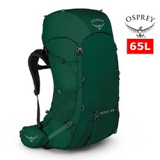 Osprey Rook 65L 透氣輕量登山背包 附防雨背包套, 鴨綠色
