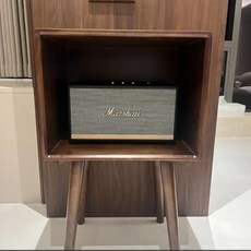 빈티지 블랙박스 원목 오디오박스 다용도 수납장 소파 옆장 스탠드 선반, 45X35X77 원목