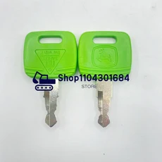[호환제품] John Deere용 녹색 농업 트랙터 점화 키 RE183935 RE43492 RE71557 2/5개, 01 2pcs