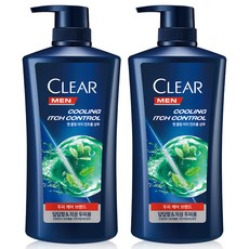 클리어 맨 쿨링 이치 컨트롤 샴푸, 650ml, 2개
