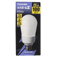 TOSHIBA 동서 네오볼 Z A형 3파장형 주광색 전구형 형광램프 EFA22ED, 1개, 기타색