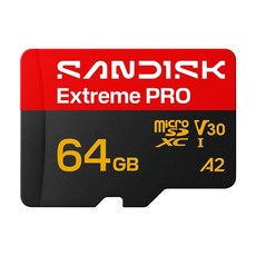 SANDISK Extreme PRO microSDXC 64GB A2 V30 記憶卡, 1個