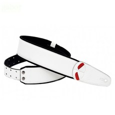 RightOn Mojo 系列 Charm 吉他 貝斯 背帶，西班牙進口，多色可選, 白色, 1個