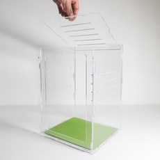 크레박스 아크릴 사육장 도마뱀 크레 투명 조립형 20x20x30, 1개