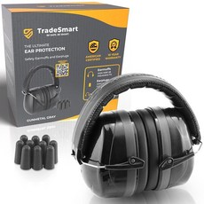 TradeSmart NRR 28 귀마개 - 건설 마당 작업 DIY 및 스포츠를 위한 전문적인 청력 보호 조절 가능한 핏, TradeSmart NRR 28 귀마개 - 건설, 마당