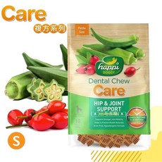 Happi DOGGY 纖嚼無穀健齒棒 複方系列 - 狗狗潔牙骨, 1個, S號/秋葵+玫瑰果(關節）