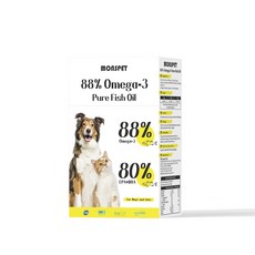 動物醫院聯盟合作【MONSPET 毛孩好朋友】88%Omega-3頂級寵物魚油 貓魚油狗魚油犬貓適用, 1個