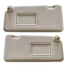닛산 티다 2004 2012 버사 르노 콜레오스 좌우 선바이저(화장 거울 포함) 96401 EL31A, 02 Pair gray
