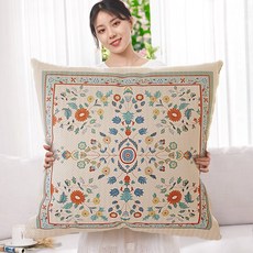 美式輕奢北歐風抱枕套 - 沙發客廳靠背墊/床頭大靠枕套 - 60x60cm