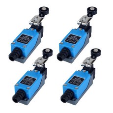 JIQI Momentary Limit 여행용 스위치 수직 롤러 플런저 타입 NO/NC 자체 리셋 여행용 스위치 (4개), ME-8104