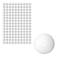 Sinbana 골프 클럽 및 골프공용 화이트 반사 도트 스티커 150개 0.65cm/0.26인치 소형 고반사 런치 모니터 시뮬레이터 고속 카메라 모니터용, 150