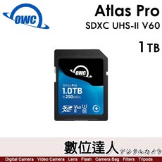 OWC Atlas Pro SDXC UHS-II V60 記憶卡, 1個, SD V60 1TB