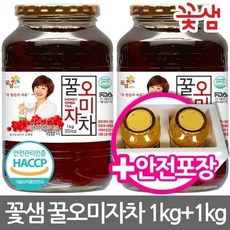 꽃샘 꿀오미자차 1kg, 1개입, 2개