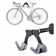 可調整自行車架不鏽鋼壁掛架，壁掛單車車架，鋁合金材質，節省空間, 1個