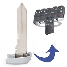 KEYECU Rmote 키 블레이드 전용 크라이슬러 그랜드 보이저 300C 퍼시피카 닷지 램 챌린저 충전기 다트 지, 01 E Blade, 01 1 Blade