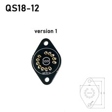 레고호환 라이트 블록 라이트브릭Nixie 튜브 홀더 소켓 플 IN14 IN12 IN18 IN-8 QS18-12 IN-IV-11 IV-17 글, 11 QS18-12 -1