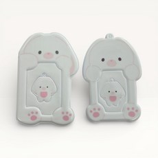 아워모티프 애니멀 포카홀더+홀더북 1세트, 20매, 흰토끼