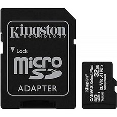 킹스턴 32GB 캔버스 셀렉트 플러스 마이크로SDHC 카드 최대 100MBs A1 Class10 UHSI 어댑터 포함 SDCS232GB, microSD Card without adaptor (, 단품