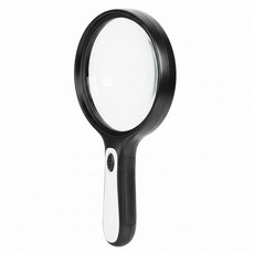 왕돋보기 조명 밝은 LED 손잡이 돋보기 독서 신문 확대경, 1개, 시냅스 3호점 LED왕돋보기