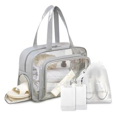 노티드트립 수영가방 비치백 방수 파우치, 그레이