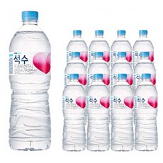 유/무라벨 랜덤발송!! 청정 천연 광천수 석수 생수 1000ml 36 페트병, 36개, 1L