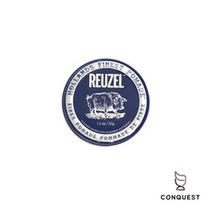 CONQUEST Reuzel 深藍豬纖維髮蠟 髮油 短髮中厚髮適用 低光澤造型, 1個, 小深藍豬 1.3oz/35g, 1.3oz/35g