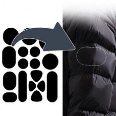 패딩 수선 패치 담배빵 구멍 스티커 테이프 찢어진 의류 스키복 잠바 수리 보수 셀프 옷수선, 1개, 블랙