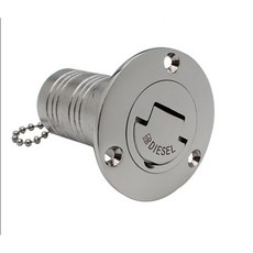 316 스테인레스 스틸 하이 미러 광택제 데크 필러 가스 디젤 연료 폐수 보트 요트 캡 38mm 50mm, 1.5Inch WATER, 1개