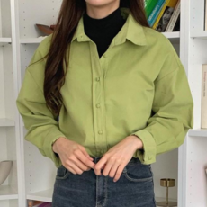 여성 데일리 오피스 베이직 셔츠