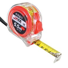 자야55T 일급 전문가용 투명케이스 양면 줄자 5.5M자동 스마트 휴대용, 55개, 투명