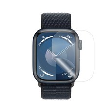 日本DeFF 防衝擊抗水TPU螢幕保護貼 Apple Watch Series 7 9 專用（3入）, 1個