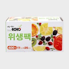 다이소 크린에코 일회용 위생팩 소 400매 45790, 18개
