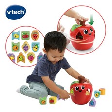 Vtech 轉轉配對蘋果樂園 水果積木，寶寶益智玩具，形狀配對，音樂互動，安全無毒材質, 1個