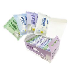 포켓비데 화장실용 휴대용 비데 물티슈(10p) x 30팩/60팩, 10개입, 3세트, 35g
